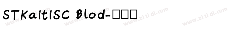 STKaitiSC Blod字体转换